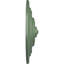 Médaillon de plafond Endurathane Classic, P 13 1/4 po x P 1/2 po (pour auvents jusqu'à 4 1/8 po), fini vert athénien peint à la main-996594730