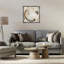 Art mural rond sur toile flottante neutre à arches rondes par Noah Bay-249657148-249657149