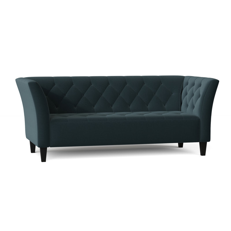 Carruth Upholstered 76'' Sofa, Gypsy Teal Performance Microfiber