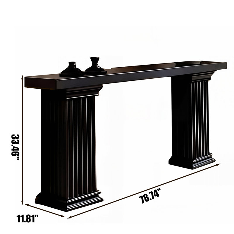 Console 47,24 po, 33.46" H x 78.74" W x 11.81" D