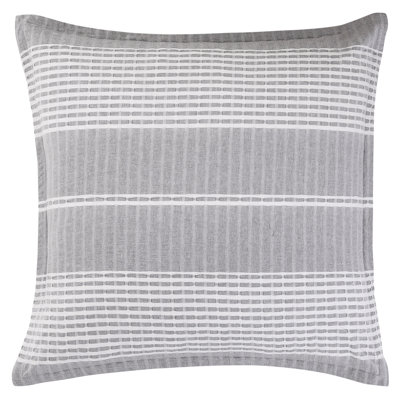 Taie décorative grise 27 po x 27 po