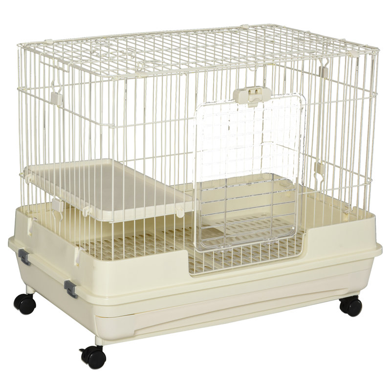 Cage avec rampe Caines Chinchilla, Rose, 26" H x 32" W x 20.75" D