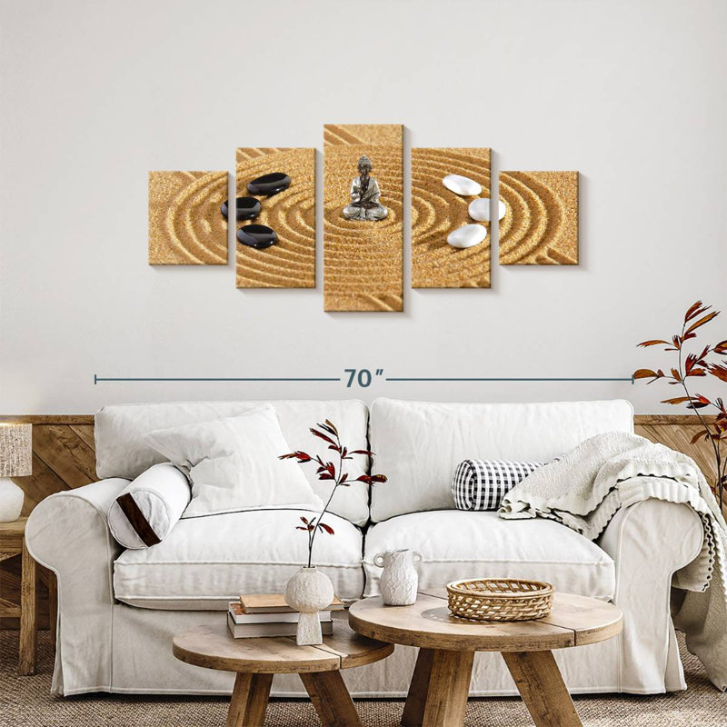 Jardin zen japonais japonais, H 24 po x l 55 po