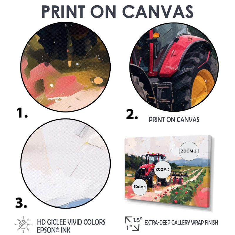 Eldora - campagne, impression d'art mural, Toile avec cadre flottant noir, H 28 po x l 60 po x P 1,5 po