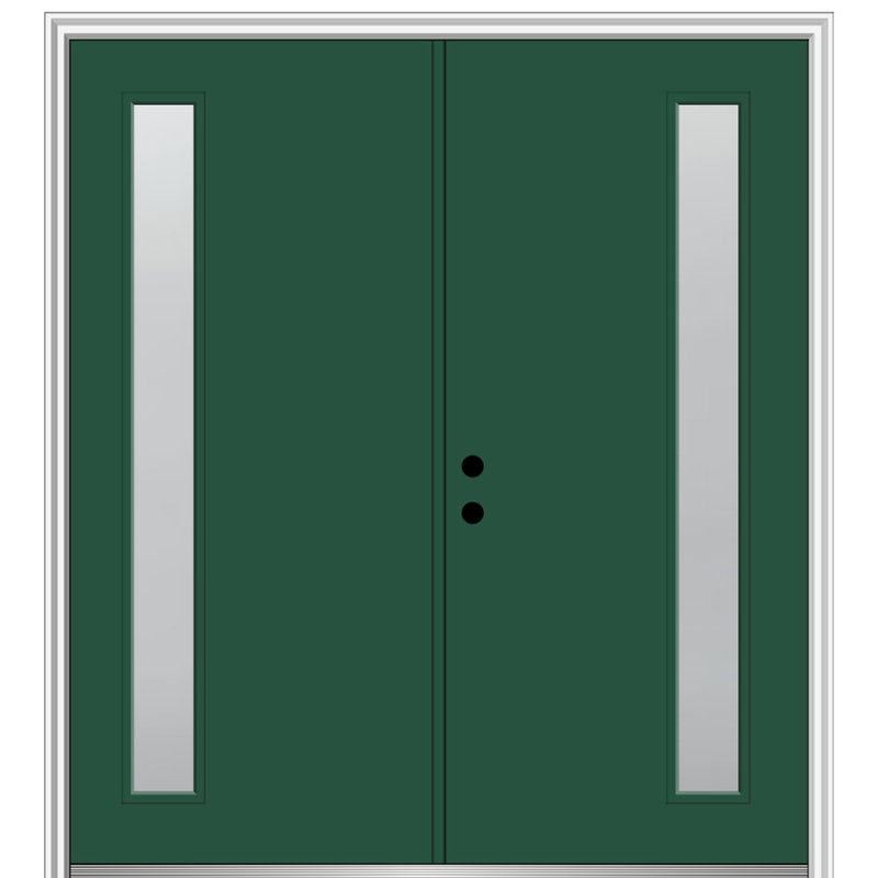 Portes d'entrée pré-suspendues Spotlight, Main droite, H 82,25 po x l 62,5 po, Vert