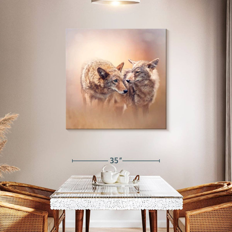 Crowle Dreamy Coyotes, 39" H x 39" W