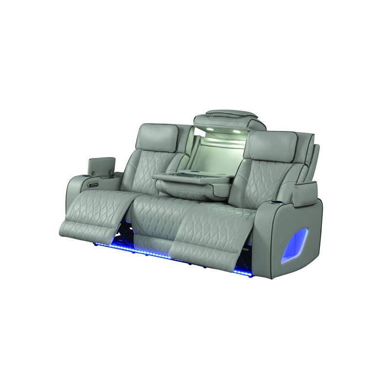 Ensemble de salon inclinable 2 pièces Fortuner, Gris