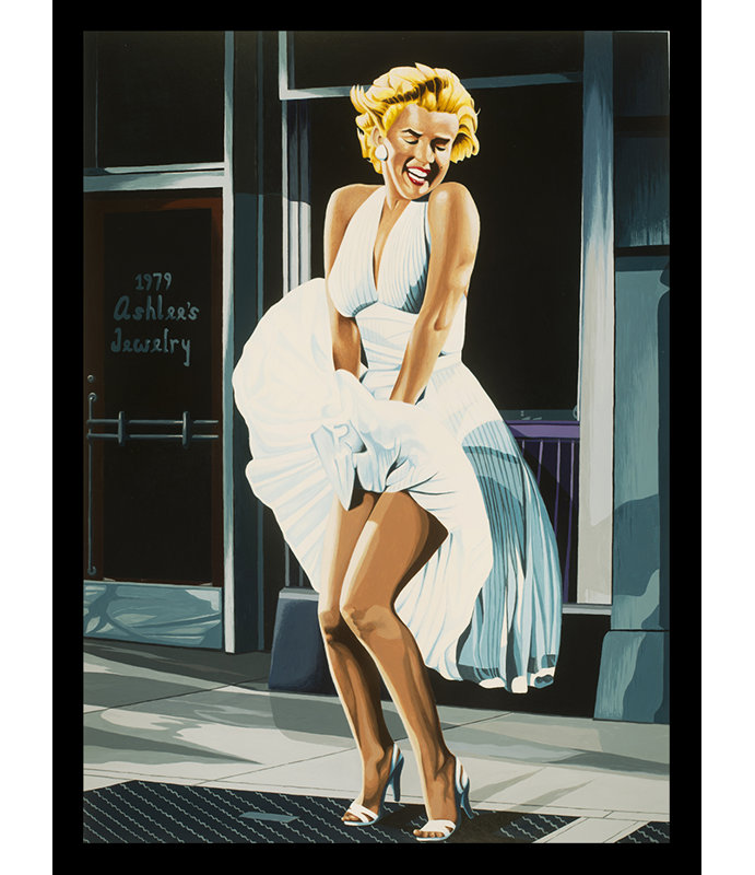 Reproduction d'art encadrée sur papier « Marilyn Monroe the Seven-Year Itch », H 40 po x l 28 po x P 1,25 po