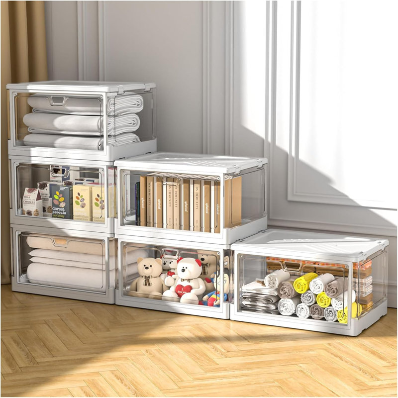 Clear Storage Bins With Lids 3-pack