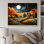 Jimmi Farmhouse Farmstead Abstraction Pointillism II - impression