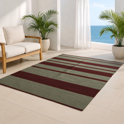 Tapis intérieur / extérieur noir HorizontalStripes