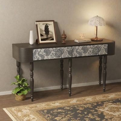 Console moderne avec tiroirs en bois