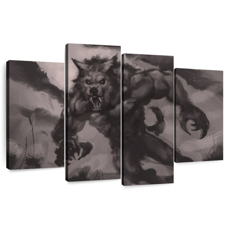 Kelan Werewolf, 27" H x 43" W