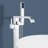 Topcraft Single Handle Floor Mounted Freestanding Tub Filler with Hand shower-115941575