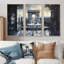 Ensemble de reproduction d'art mural noir et bleu Arc de Triomphe-107183529-107183539