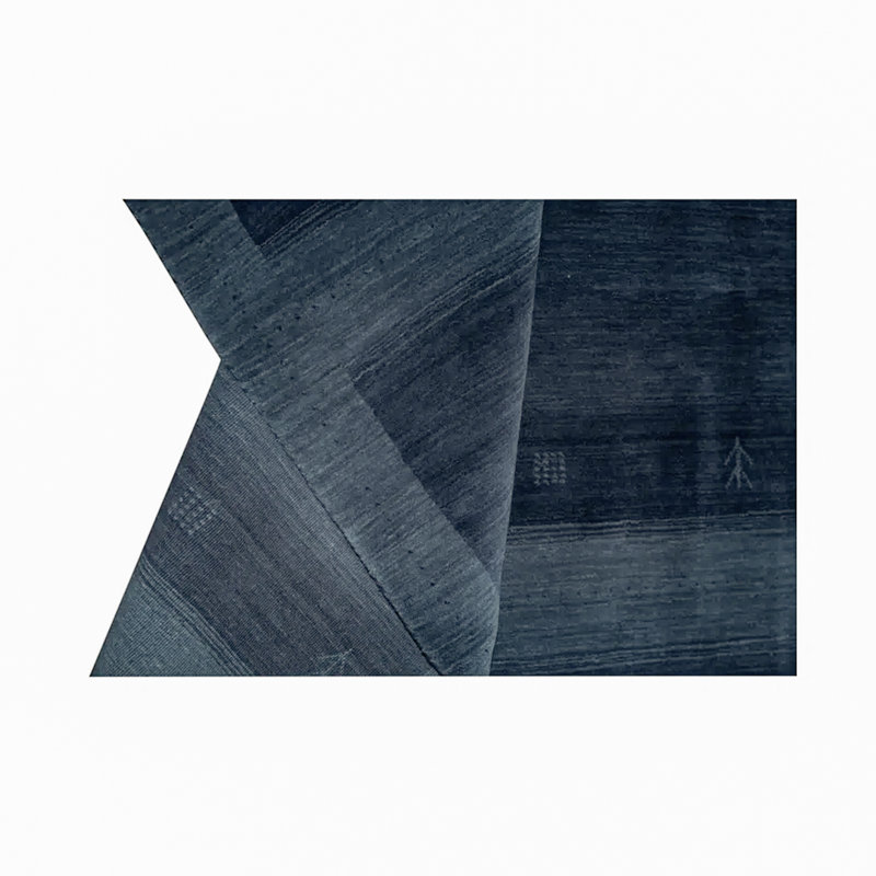 Gabbeh Wool Striped Area Rug, Rectangle 10' x 14'