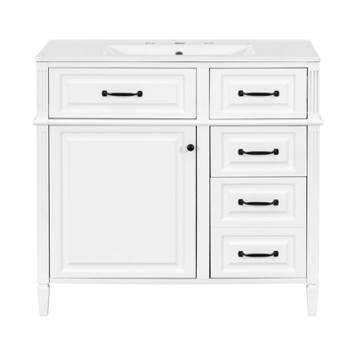Meuble-lavabo 36 po avec comptoir en céramique