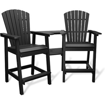 Outdoor Recycled Poly Adirondack Barstools