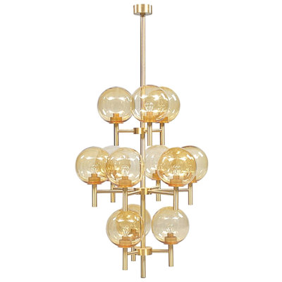 Lustre suspendu en laiton clair Elliya Kristiansson