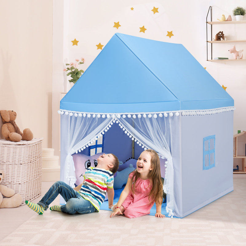 Mccormick Freeport Park 120cm W x 105cm D Indoor Cotton Playhouse, Blue