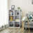 Wooden 3-Tier Bookcase Book Shelf Display Storage Shelf With 6 Compartments White-1249902262