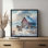 «Moonlight Night on the Farm» par Nicole DeCamp, reproduction d'art
