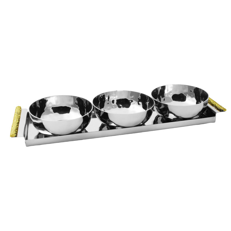 Charlton Home® Tripp Stainless Steel Condiment Server