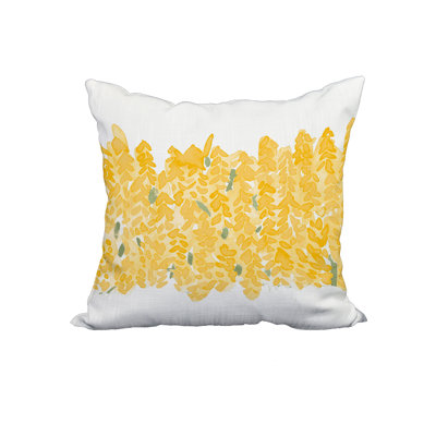 Flower Bell Square Cotton Pillow Cover & Insert