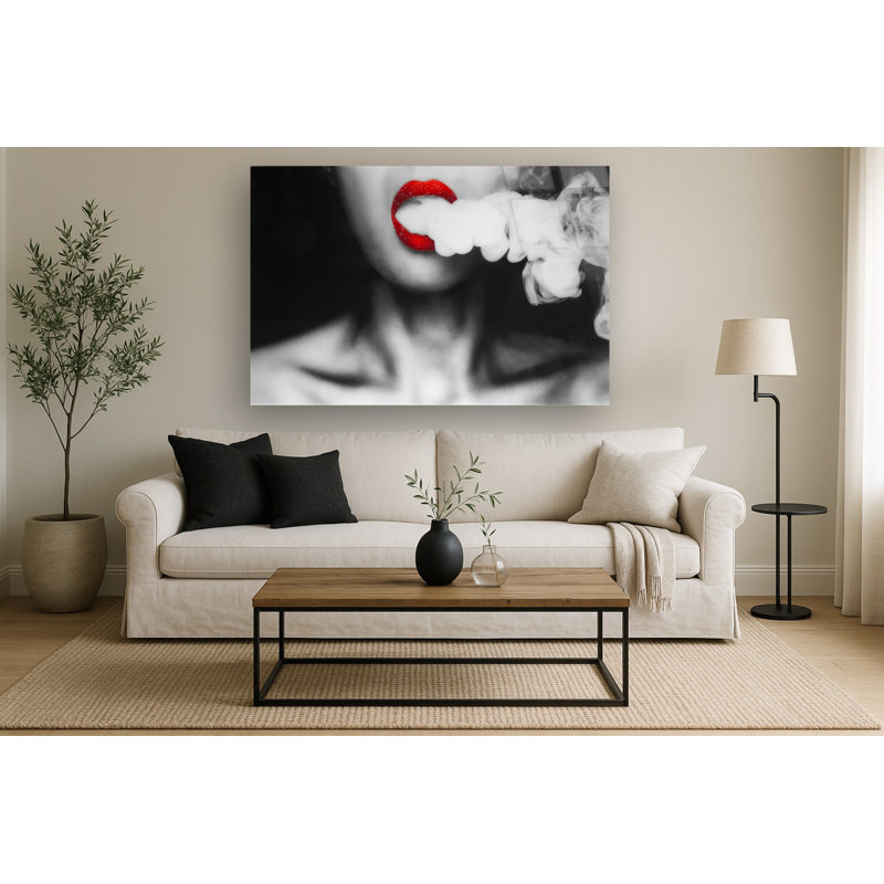 Art mural en verre trempé sans cadre Rolling Smoke - 40 po x 60 po