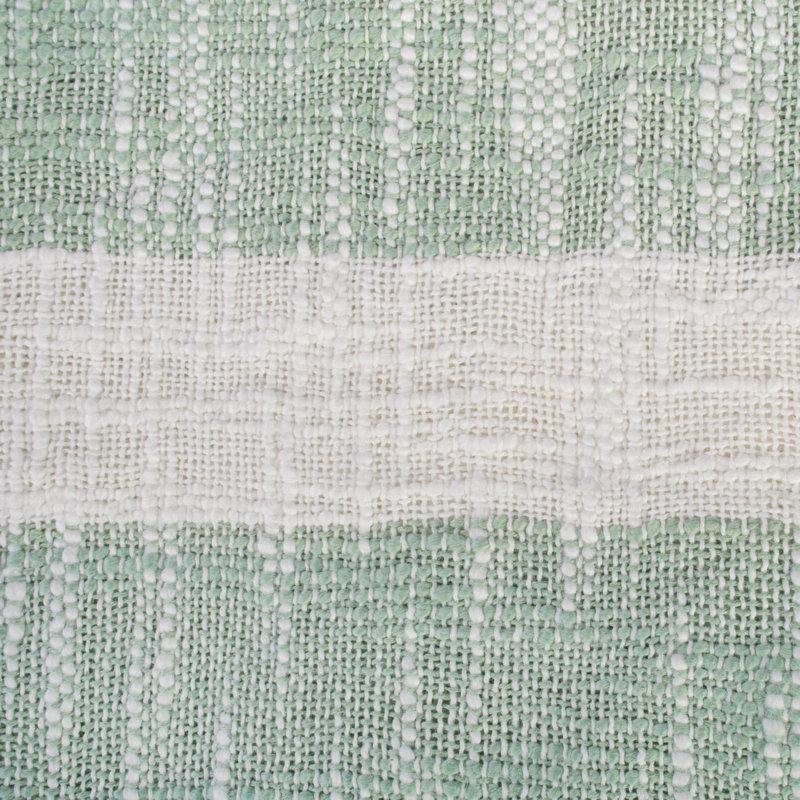  Jeté en coton Slub, Menthe
