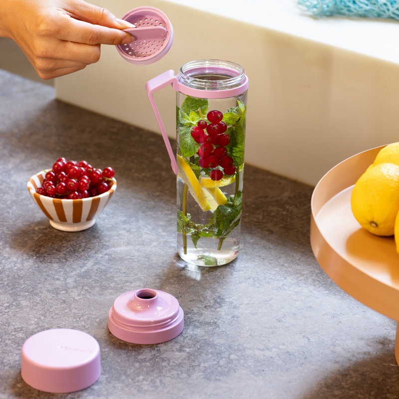 Brabantia Make & Take Water Bottle 0.5L, Lilac Pink