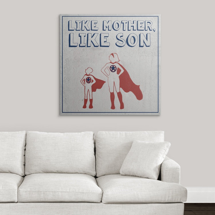 « ii », art textuel dépilé Little Hero, H 35 po x l 35 po x P 1,5 po, Toile
