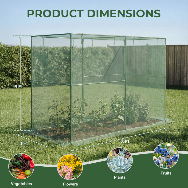 Tente de protection des plantes Aoodor, H 72 po x l 96 po x P 48 po