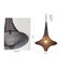 Luminaire suspendu chaîne transitionnelle en satin noir 1 lumière-673718969-673718966