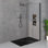 Base de douche rectangulaire l 59 po x P 35,4 po grain de marbre