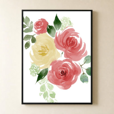 Sophia Pink Bloom II by Lucille Price - Graphic Art on Canvas