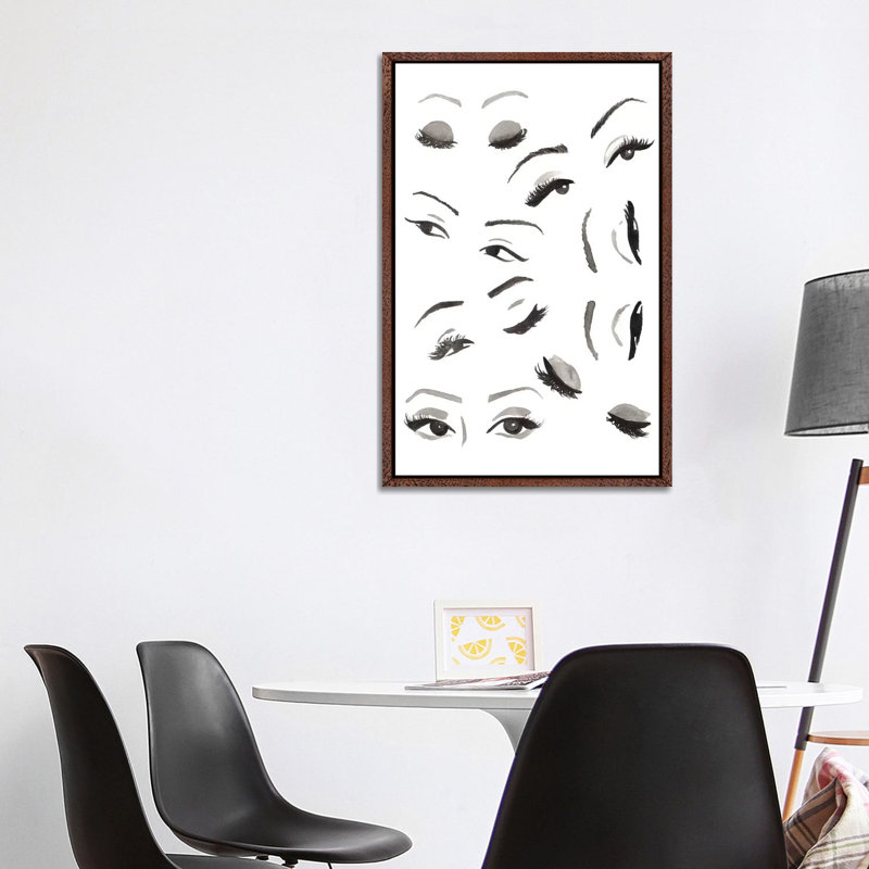 Les Yeux by Sabina Fenn - Gallery-Wrapped Canvas Giclée on Canvas, 101.6 cm H x 66.04 cm W, Classic Wood Framed