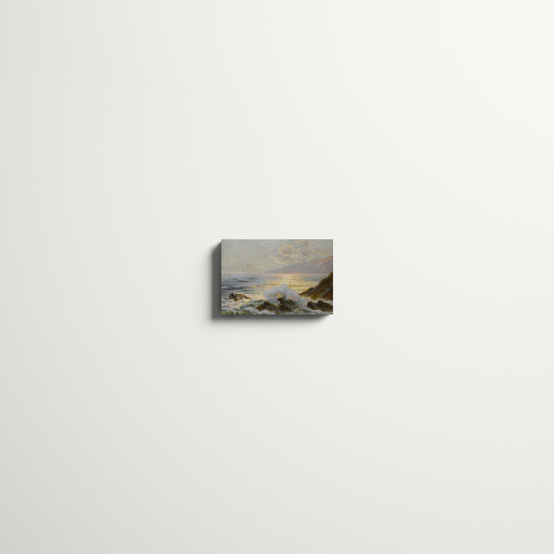 «Main Seascape II», peinture sur toile, H 8 po x l 12 po