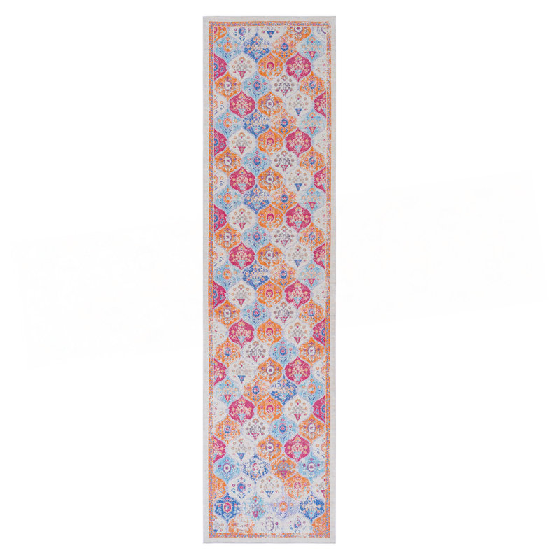 2'6''X10' Runner, Washable Rug, Low-Pile, Non-Slip, Non-Shedding, Foldable, Kid & Pet Friendly - Area Rugs For Living Room, Bedroom, Kitchen, Dining Room Rug