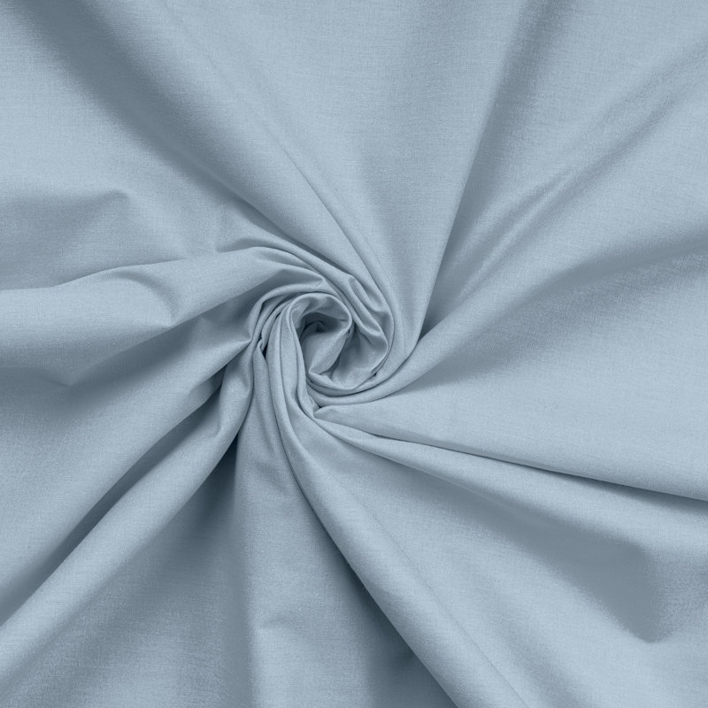 Premium King Fitted Sheet, 100% Cotton Ranforce, 63 x 79 + 11.8 Deep Pocket | 145 Thread Count, Soft & Breathable | Machine Washable at 86°F | Elegant Blue Color, Perfect for Comfortable Sleep