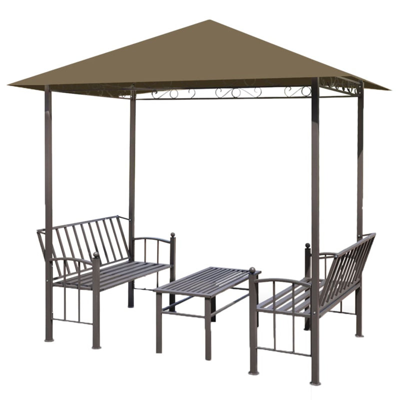 Pavilion 4 Seater Dining Set, Anthracite
