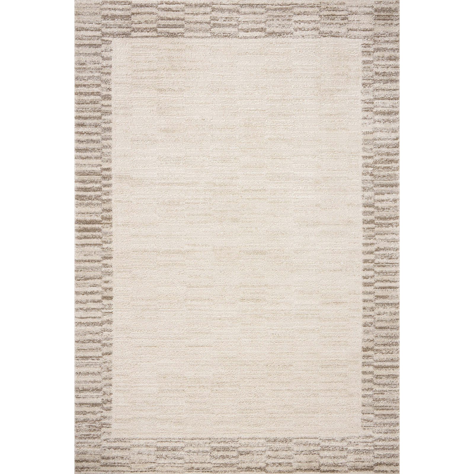 Chris Loves Julia x Loloi Calvin Ivory Pebble Rug, Rectangle 7'10" x 10'