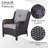 Bonia Wicker 5 - Person Patio Conversation Set with Cushions-525382017-525382023
