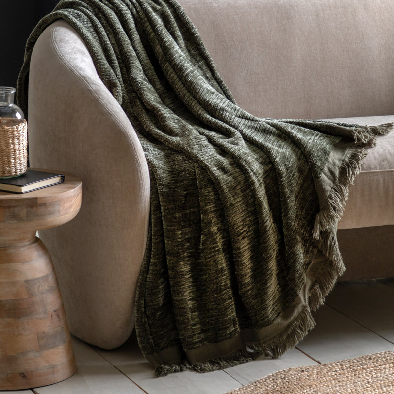 Manosque Throw Blanket, Khaki