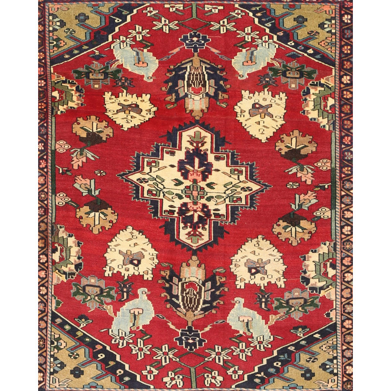 Tapis rouge à motif sud-ouest, Rectangle 5 pi x 7 pi