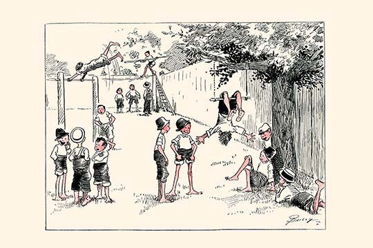 « day after the cirque » par clare briggs, reproduction d’art, H 30 po x l 20 po x P 1,5 po
