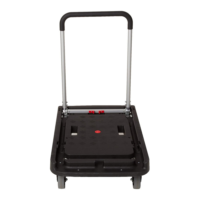Magna Cart Black Aluminum Folding Platform Transport Cart with 500 LB Capacity