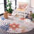 Abdalah Floral Pink/Gray Indoor / Outdoor Area Indoor/Outdoor Area Rug-1016930592