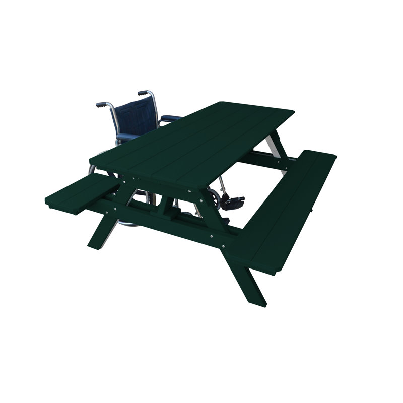Table de pique-nique Awat, Vert pelouse