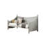 Finition gris clair de style transitionnel, moulure de lit simple, conception de lit de jour pour lit simple, avec structure en bois massif-2123043007
